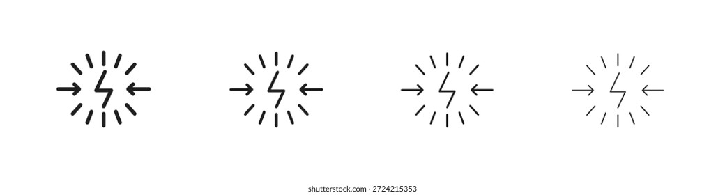 Conjunto de iconos de conflicto eps10. ilustración, Vector de símbolo de logotipo Plantilla de pictograma