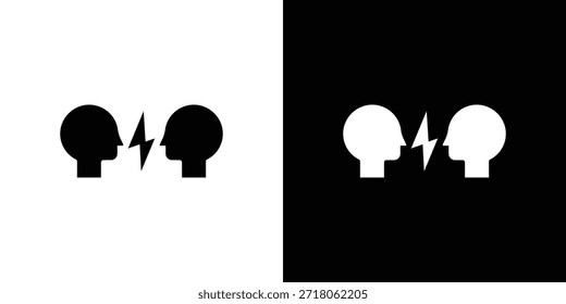 Icono de conflicto. Pictograma simple de alta calidad. Estilo sólido moderno