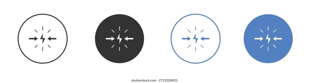Conflict icon simple minimalist Vector EPS