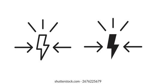 Symbol für Konflikte für Ihre Webdesigns. Symbol-Logo, App, UI.