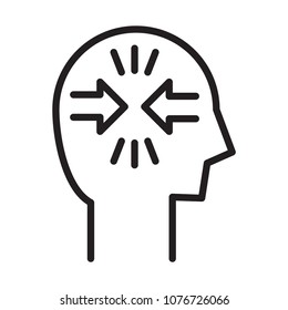 conflict icon, vector illustration