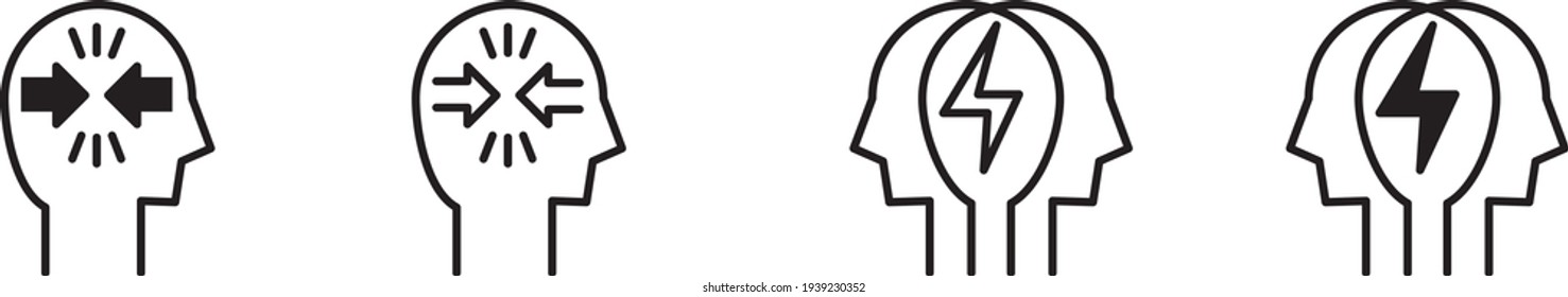 conflict icon , vector illustration