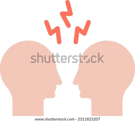 Conflict icon vector image. Suitable for mobile application web application and print media.
