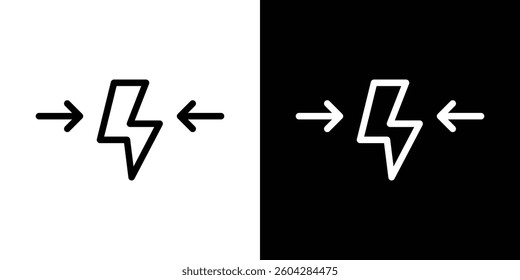 Conflict icons vectors set in stroke line style.