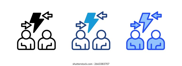 Elemento De Icono De Conflicto De Intereses Para El Diseño