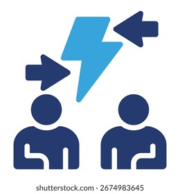 Elemento De Icono De Conflicto De Intereses Para El Diseño