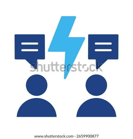 Conflict Of Interest Icon Element For Design