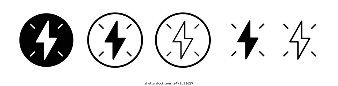 Conflict liner icon collection on white background