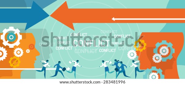 Conflict Management Business Concept Stock Vector (Royalty Free ...