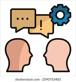 Conflict Management Icon Element For Design