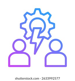 Conflict Management Icon Element For Design