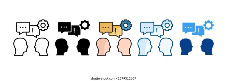 Conflict Management Icon Set Multiple Style Collection