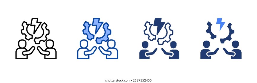 Conflict Management icon sheet multiple style collection