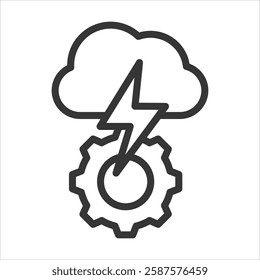 Conflict Management Outline Icon Vector Illustration