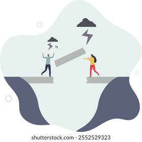 Conflict resolution and disagreement problem management.flat characters.