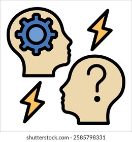 Conflict Resolution Icon Element For Design