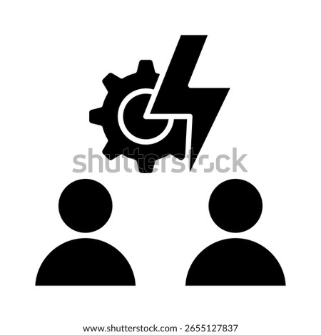 Conflict Resolution Icon Element For Design