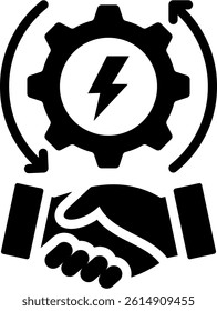 Conflict Resolution Icon Glyph Vector Illustration