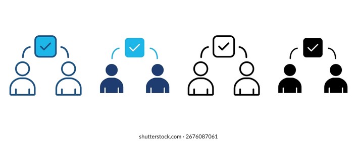 Ícone De Resolução De Conflitos Definido Com Vários Estilos. Ilustração de vetor