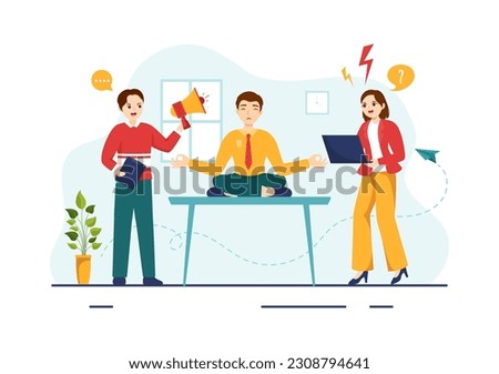 Conflict Resolution and Management Vector Illustration with Two Society Groups Different Opinions and Disagreement in Landing Page Hand Drawn