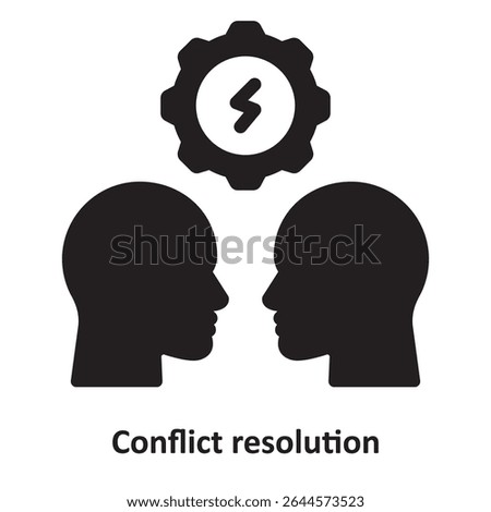 Conflict resolution Vector Icon which can easily modify or edit
