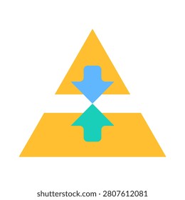 Conflict Theory Icon - Flat Color Icons For Sociology and Education