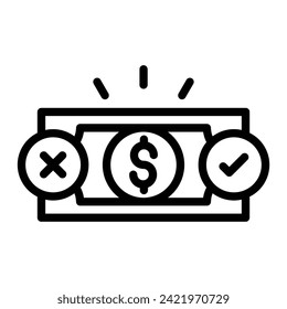 Diseño de iconos de línea de vector de conflicto