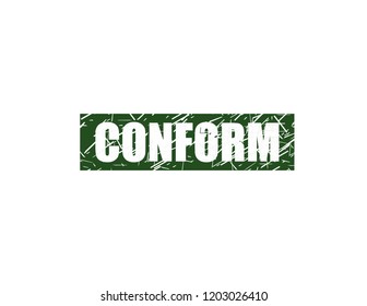 Conform green stamp