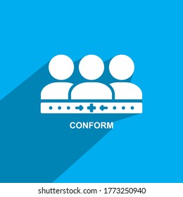 conform icon, Business icon vector