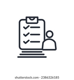conform icon. vector.Editable stroke.linear style sign for use web design,logo.Symbol illustration.