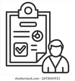 Conformar Ilustración vectorial de icono de contorno