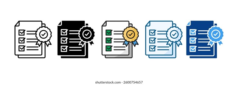 Conformance Icon Set Multiple Style Collection