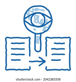 conformity of document policy sketch icon vector. Hand drawn blue doodle line art conformity of document policy sign. isolated symbol illustration