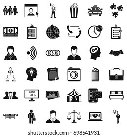 Conformity icons set. Simple style of 36 conformity vector icons for web isolated on white background