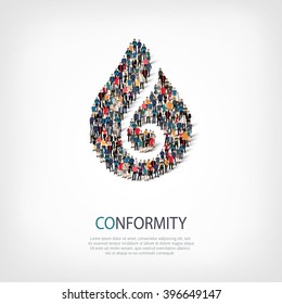 conformity symbol people crowd