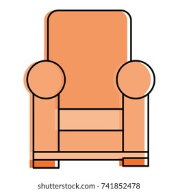 confortable couch isolated icon