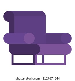 confortable sofa isolated icon