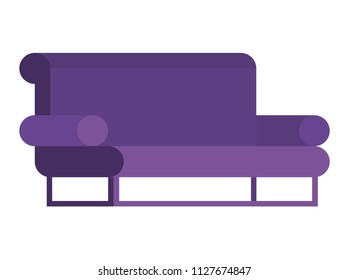 confortable sofa isolated icon