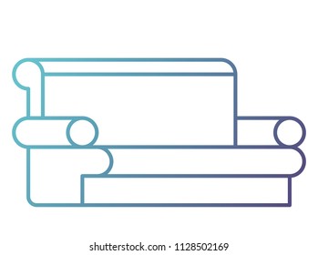 confortable sofa isolated icon