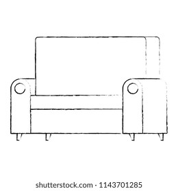 confortable sofa isolated icon