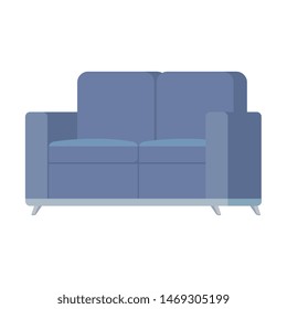 confortable sofa livingroom equipment icon