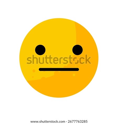 Confounded face -  simple emoticon