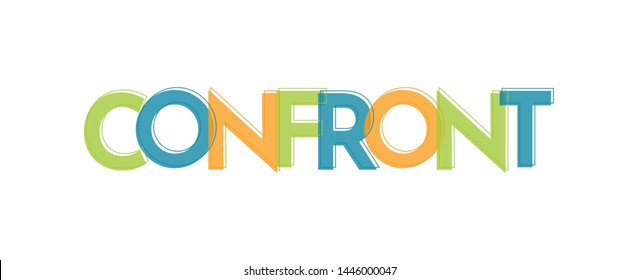 confront-word-concept-confront-use-cover-stock-vector-royalty-free