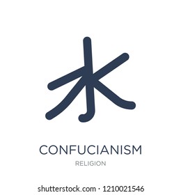 Confucianism icon. Trendy flat vector Confucianism icon on white background from Religion collection, vector illustration can be use for web and mobile, eps10