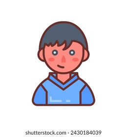 Confundir Guy icono en vector. Logotipo