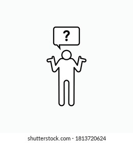Verwechsle das Symbol. Symbolsuche als einfaches Vektorsymbol für Design und Website, Präsentation oder Anwendung.