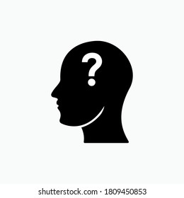 Confuse Icon. Confusion Symbol As Simple Vector Sign for Design and Website, Presentation or Application.