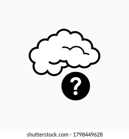 Confuse Icon. UI Symbol - Vector.