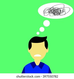 Confuse or stress Man
