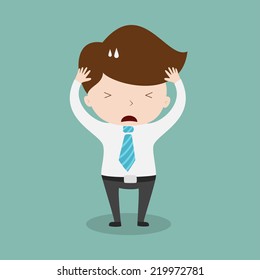 Confused businessman,Vector EPS 10